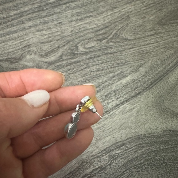 Brighton Silver and Blue Drop Earrings - Picture 4 of 4